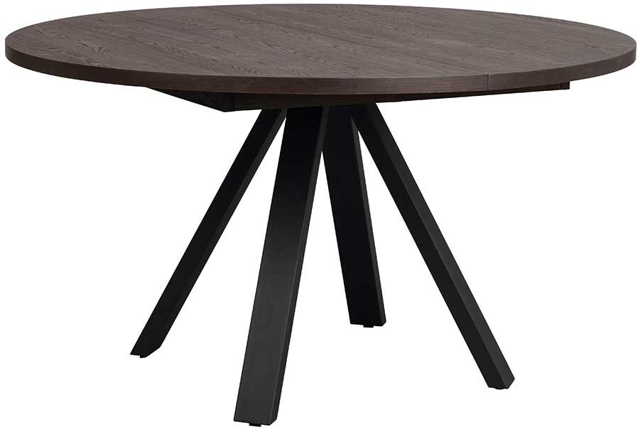 Pharao24.de Moderner Esszimmer Tisch in Eiche Dunkelbraun Vierfußgestell