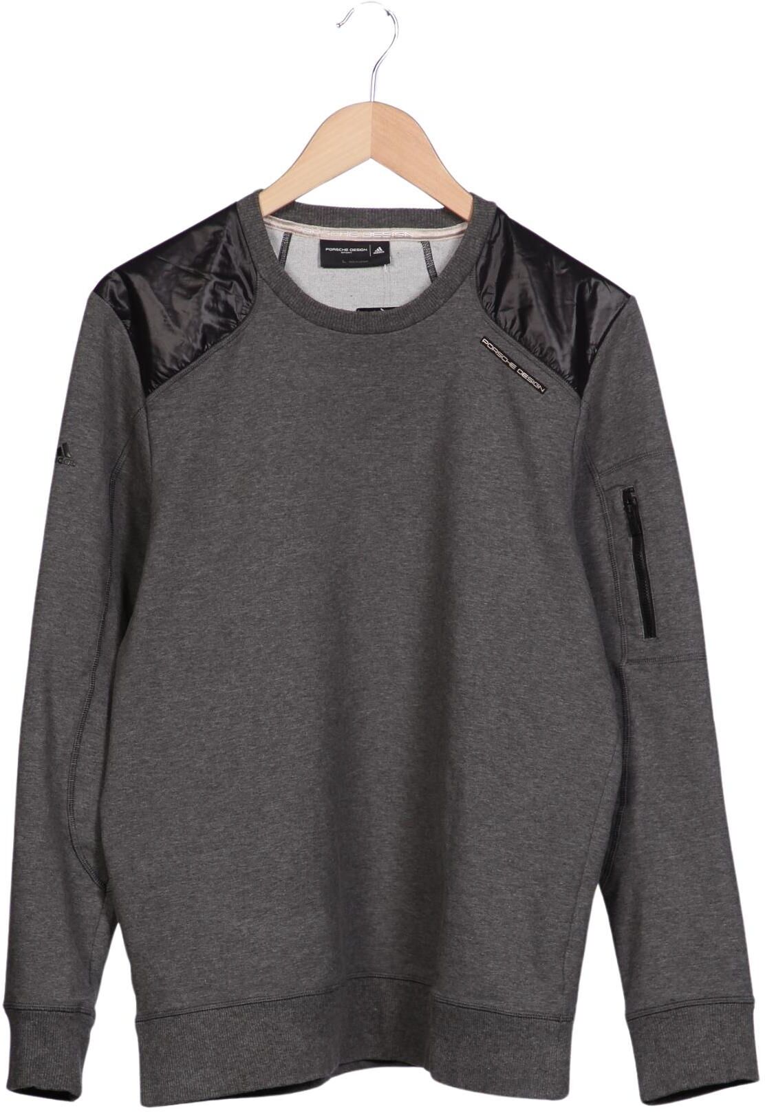 Adidas Porsche Design Herren Sweater, Grau, Gr. L, Synthetik / Elasthan / Baumwolle - Second Hand