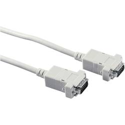 Digitus VGA Anschlusskabel VGA 15pol. Stecker, VGA 15pol. Stecker 1.80 m Grau AK-310100-018-E schraubbar VGA-Kabel