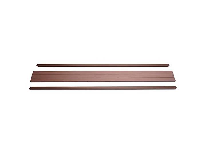 Mendler Abschluss-Set für WPC-Sichtschutz Sarthe - 180cm, braun