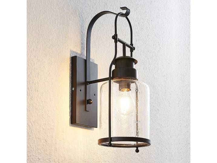Rozalie Applique Murale Clear/Black - Lindby - Couloir - Vintage / rétro - Métal - À ampoule unique