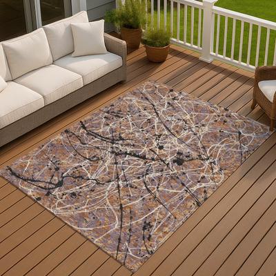 Addison Rugs Machine Washable Indoor/ Outdoor Modern Splatter Chantille Rug