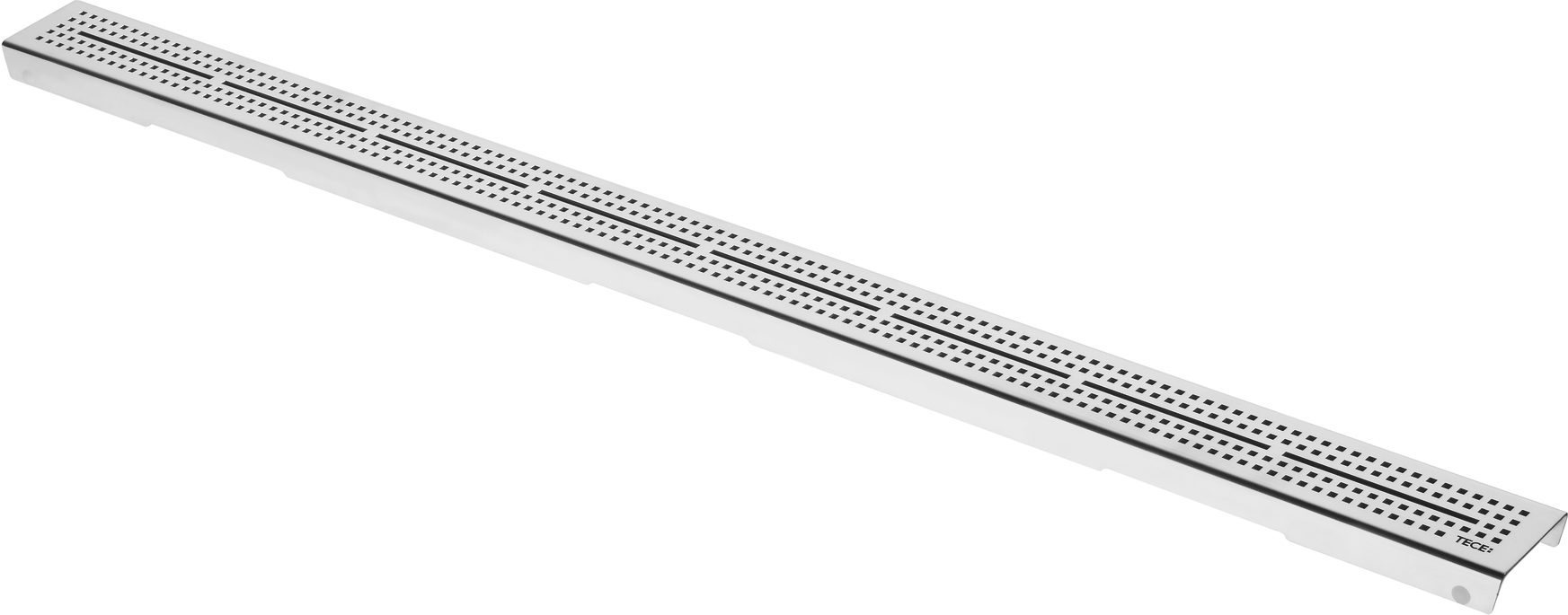 Match1 grille TECE 600850 TECEdrainline quadratum droite, 80 cm, Inox polie
