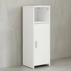 KADIMA DESIGN Badschrank, Stilvoll, zeitloses Design, kratzfestes Melaminharz, 30x95,5x30 cm.