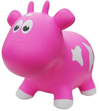 Farm Hoppers Toddler Boys and Girls Farm Hopper Bounce Toy, Pink Cow