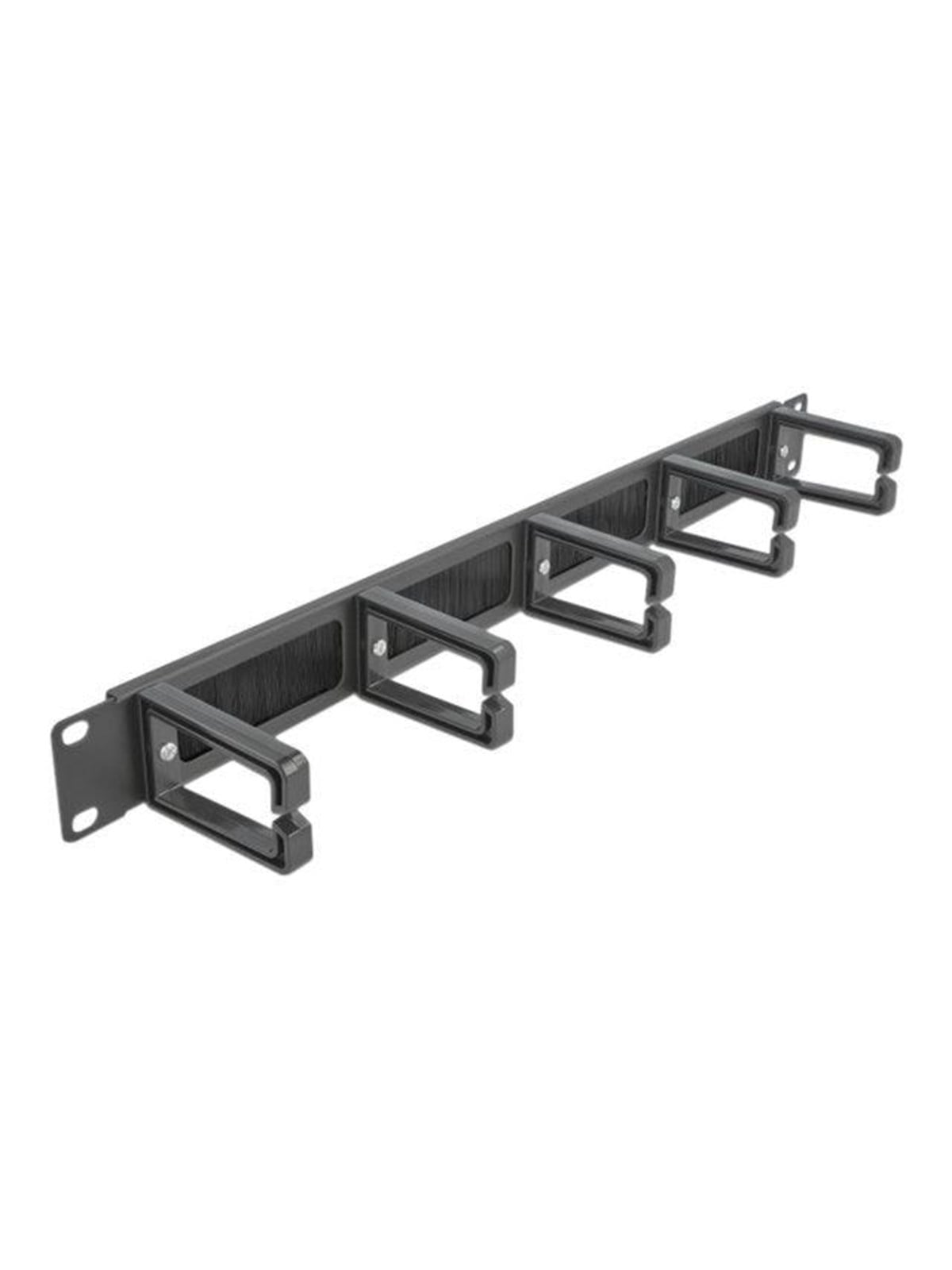 DeLOCK Cable Management Brush Strip with 5 hooks