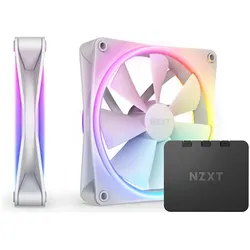 NZXT F140 Duo (140 mm, 2x), PC Lüfter, Weiss