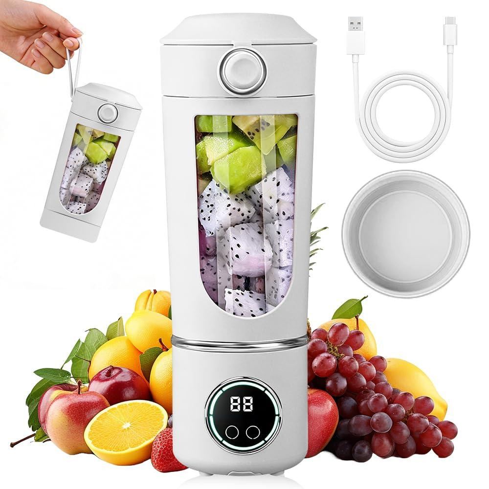 Dripio Draagbare blender met 12 messen, 700 ml, wit