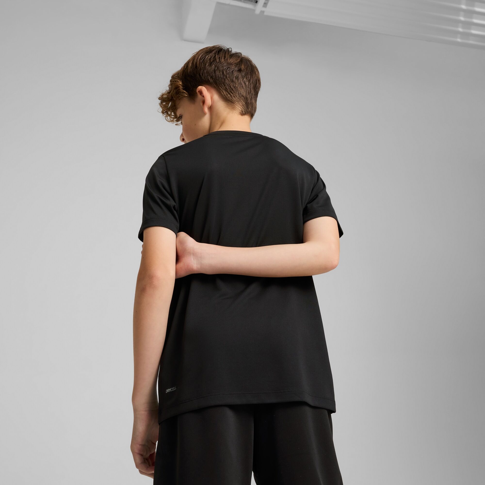 T-Shirt PUMA "TAD ESS TEE B", Jungen, Gr. 128, schwarz (puma schwarz), Jersey, Obermaterial: 100% Polyester, unifarben, regular fit normal, Rundhals, Shirts T-Shirt, ergonomische Schnitte, kurze Ärmel, sportlicher Stil puma schwarz 128