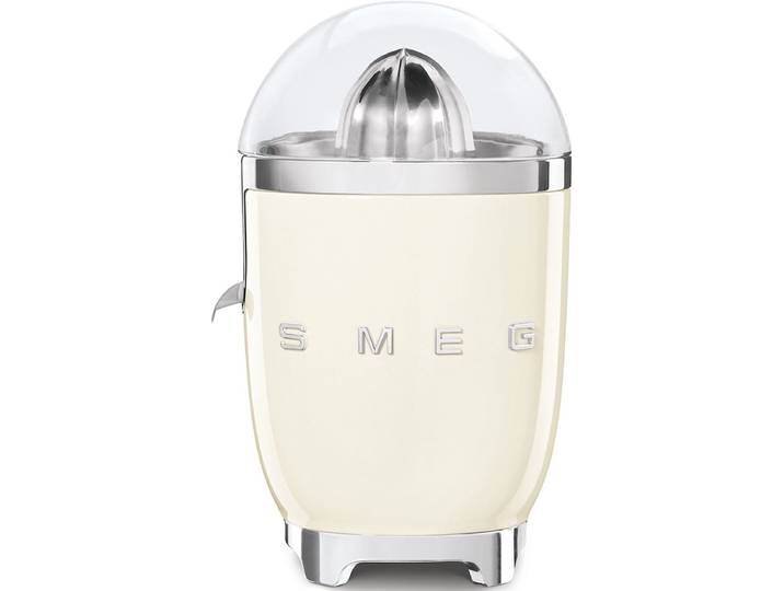 SMEG CJF11CREU Citruspers - Elektrische Citruspers - 70W - RVS Filter - Antidruppelsysteem - Automatische Start/Stop - '50s Style - Crème
