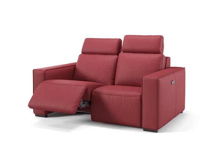Leder Sofa BERGAMO Relax Couch 2-Sitzer Garnitur