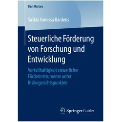 Steuerliche Förderung von Forschung und Entwicklung, Fachbücher von Saskia Vanessa Bardens