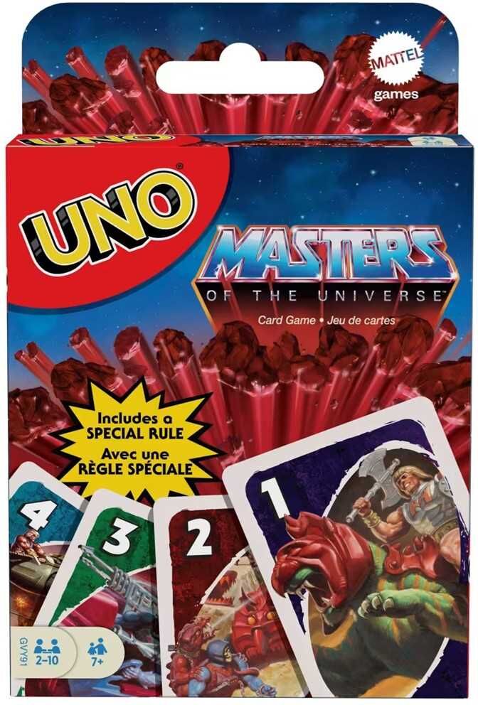 UNO Masters of the Universe Card Game for Adults and Kids, Ages 6+, by Mattel