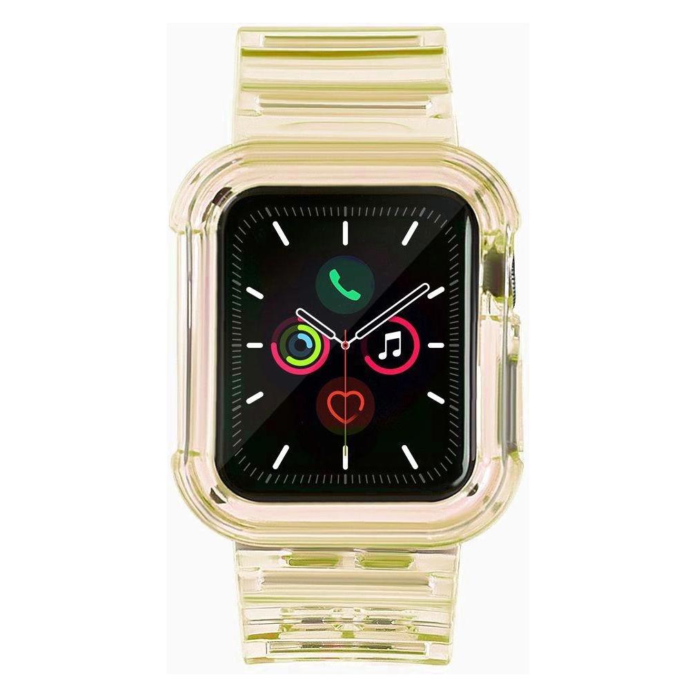 Hurtel Strap Light Set replacement band strap case for Watch 6 44mm / Watch 5 44mm / Watch 4 44mm / Watch S (Silicone, Thermoplastic polyurethane (TPU), TPU) (1404978613)