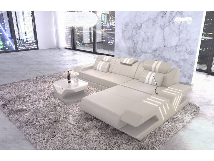 Ecksofa Venedig L-Form aus Leder