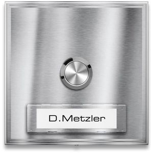 Metzler Türklingel Parisa silber, Funk Sender, bis 150m, wasserdicht, LED-Blinken