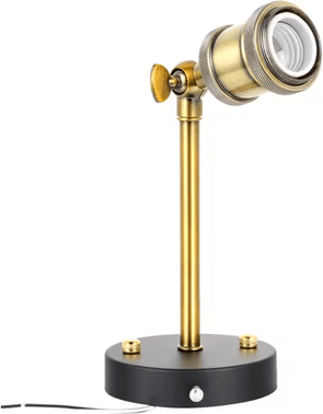 Inspire Curations American Industrial Retro E27 Wall Sconce no Light Bulb