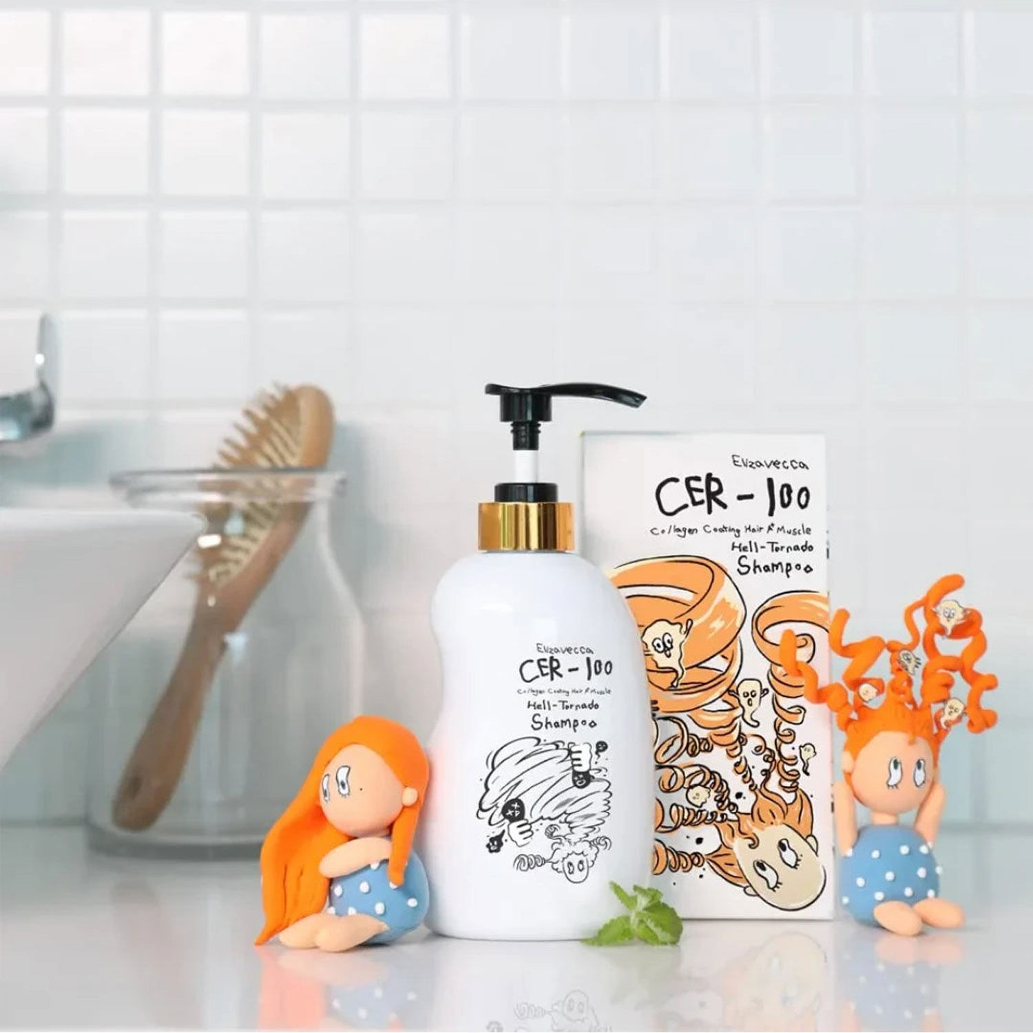 ELIZAVECCA Cer-100 Collagen Coating Hair A+ Muscle Helltornado Shampoo 500ml