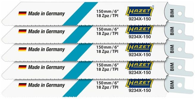 Jeu de lames de scie HAZET 9234X-150/5 : 5 (9234X-150/5)