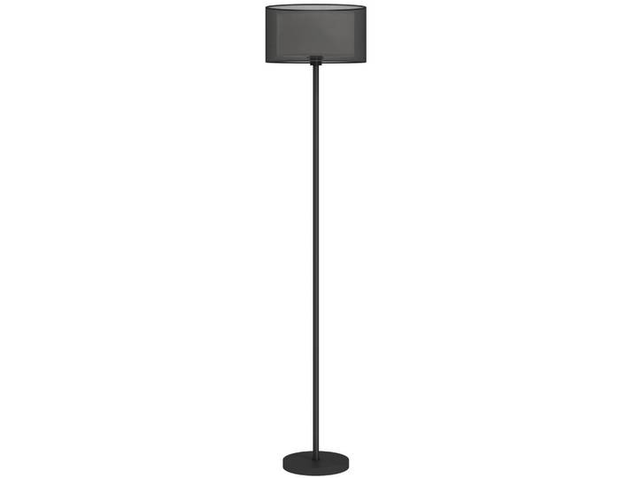 Homcom Stehlampe, Stehleuchte mit E27 Fassung, Lampenschirm aus Stoff, Schwarz, Metall, 33x152.5x33 cm, Lampen & Leuchten, Innenbeleuchtung, Stehlampen