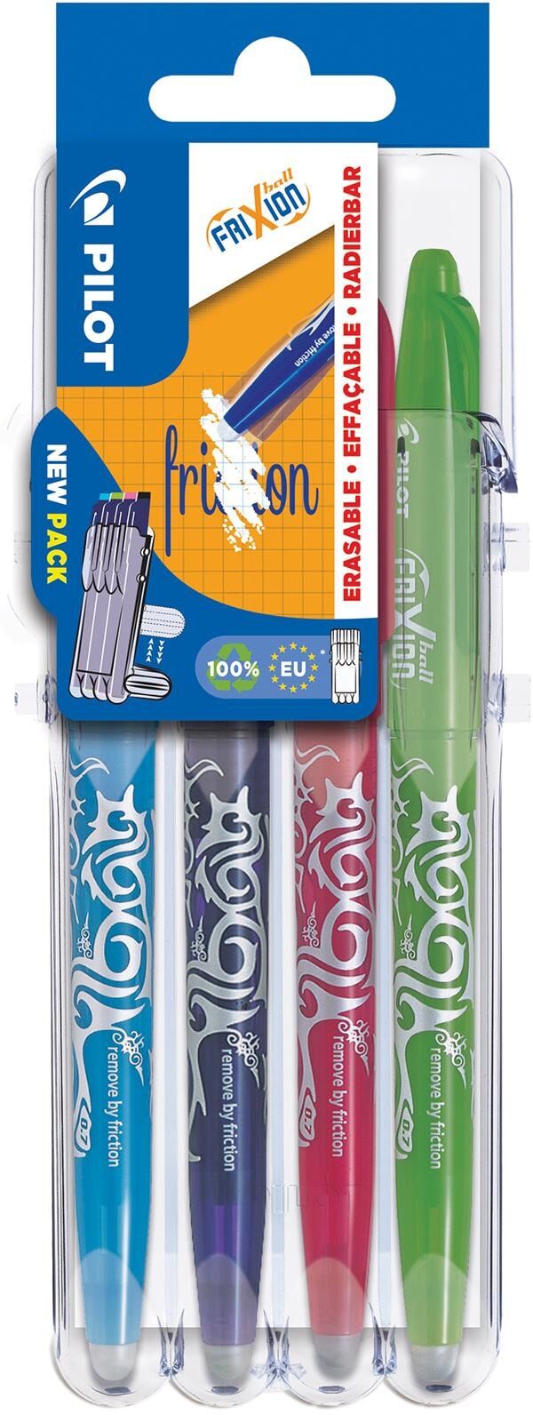 Tintenroller PILOT "FriXion Fancy 0.", bunt, Kunststoff, Stifte, Tintenroller, Lichtbeständig bunt Einheitsgröße