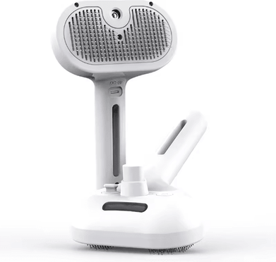 Inspire Picks ROJECO Electric Pet Steam Grooming Brush & Massage Comb white