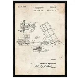 POSTER Abfall-Lkw Patent 2 A3 Rahmenlos