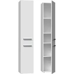 Badezimmer-Hochschrank Nel II WEISS