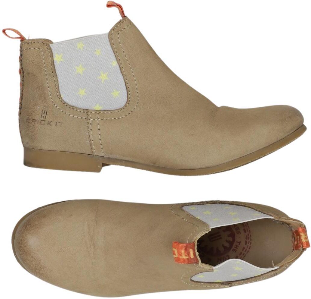 Crick IT Damen Stiefelette, Beige, Gr. EU 36, Leder - Second Hand