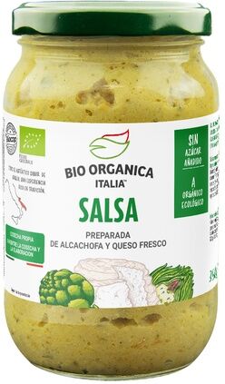 Bio Orgánica Italia Molho de Alcachofra e Queijo Fresco 350g