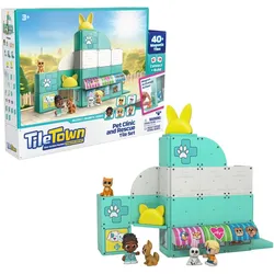 TileTown Tile Town - Veterinary Clinic, Magnetic Building Kit (90306)