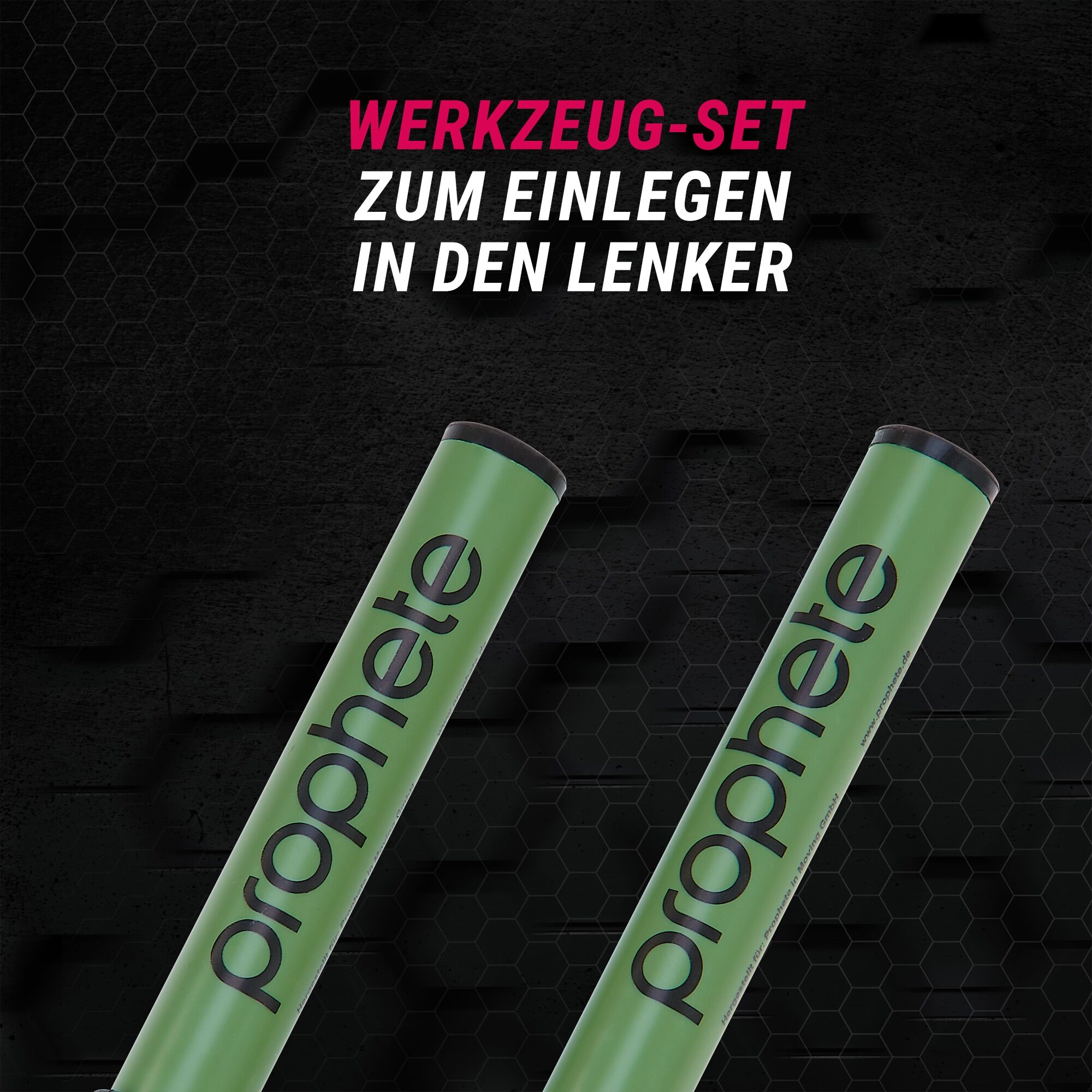 Fahrradwerkzeugset PROPHETE "Bar End Tool Set", grün, Werkzeugsets