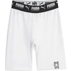 Puma, Herren, Sporthose, Hoops Team Short Baselayer (4XL), Weiss