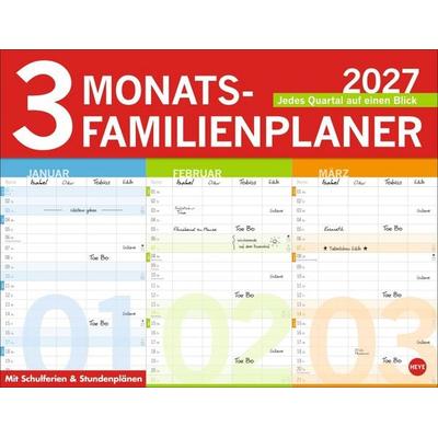 3-Monats-Familienplaner 2027