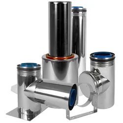 Abgassystem Außenwand Skoberne Condens Blue SET 80/125 (Ausführung: 80/125 Höhe 2m)