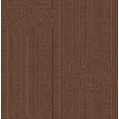 A-Street Prints Declan Maroon Textured Arches Wallpaper