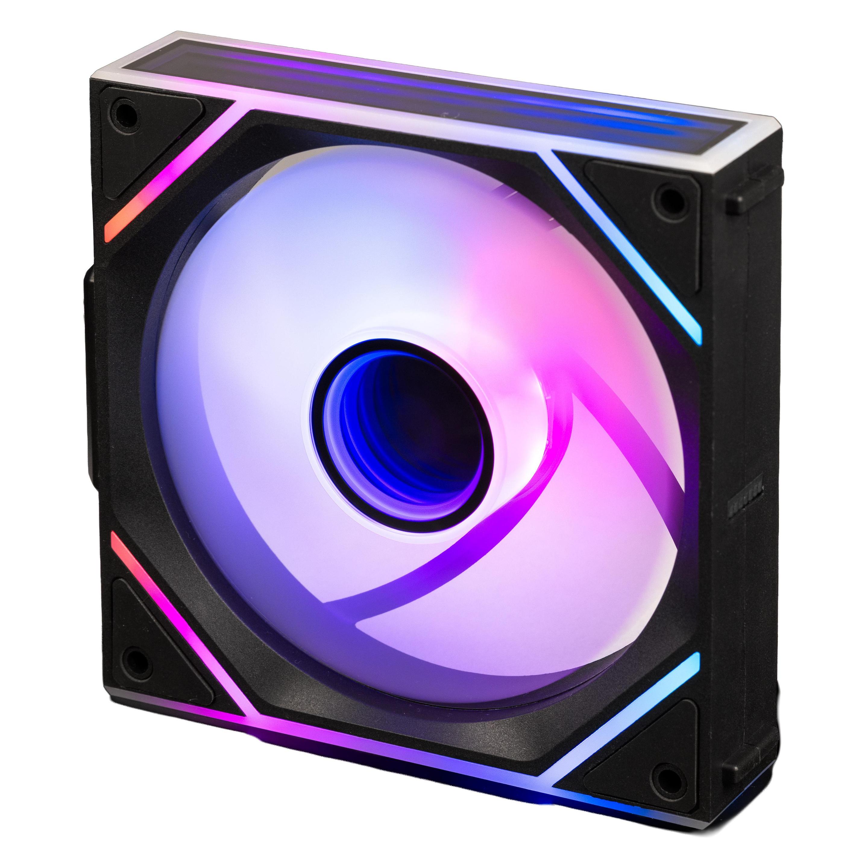 Blackstorm Luna MAG-INF ARGB PWM Fan, black, 120 mm (120 mm, 1x) (LUNA-MAGINF-120MM-BL-1PAC)