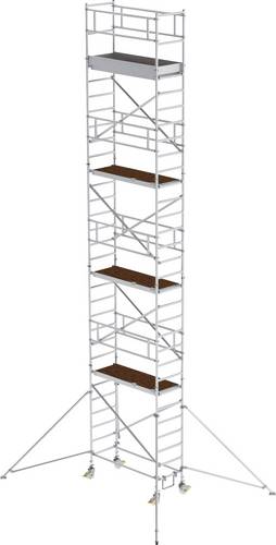 MUNK Günzburger Steigtechnik 154846 Rollgerüst Montage ohne Werkzeug Arbeitshöhe (max.): 10.4m
