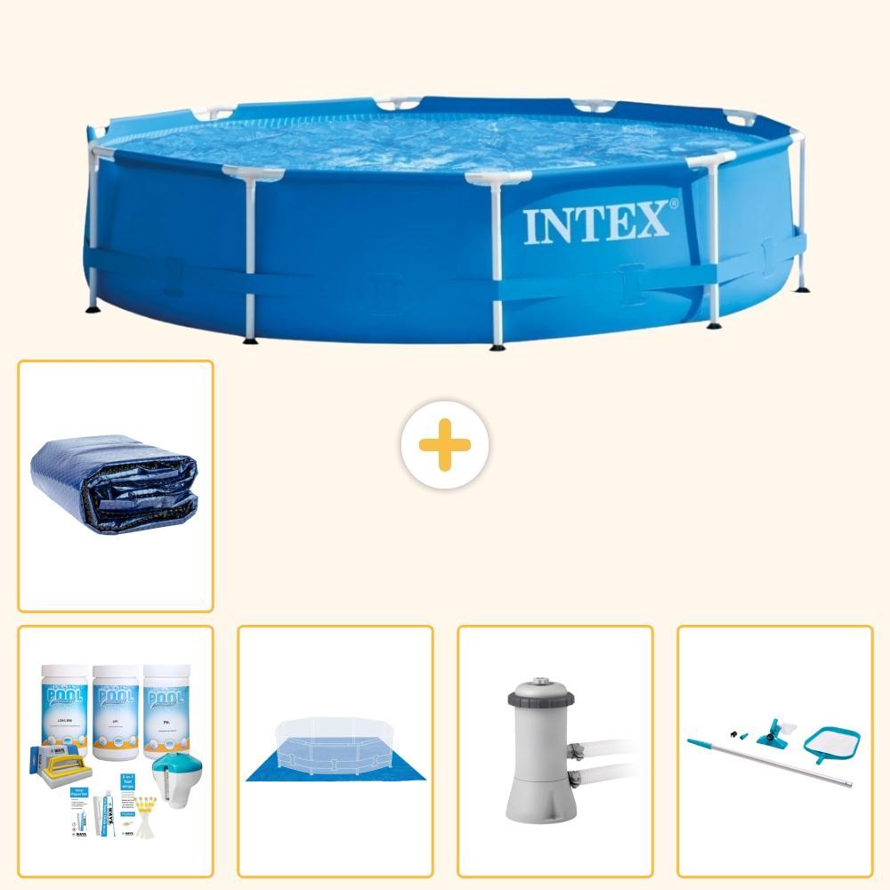 Frame Pool Rund - 366x76 cm - 6-teilig S20441