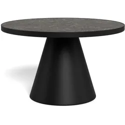 Actona »Soli« Couchtisch rund Keramik Fairbanks schwarz Ø 85,7x40 cm