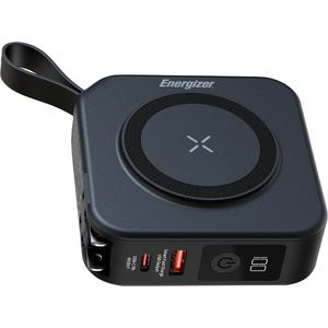 Energizer Powerbank QM10001AC, 10000mAh, USB-A & 2x USB-C, MagSafe, Induktion, 20 Watt, mit USB-C Kabel