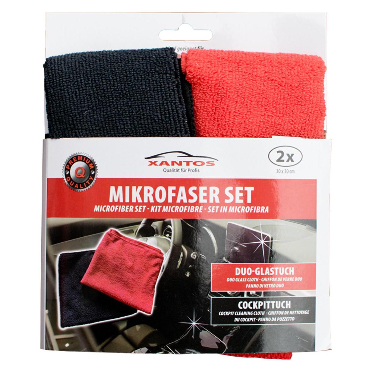 Xantos Mikrofaser Set /schwarz (514233)