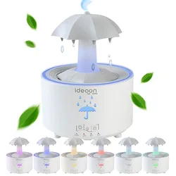Aroma Diffuser 300ml mit Regenlampe – Schirm Design, 7 Farben LED, Timer & Fernbedienung, Luftbefeuchter zur Aromatherapie & beruhigende Atmosphäre