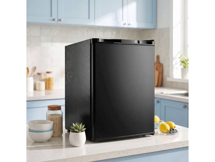 HOMCOM Mini Congélateur 59L Compact Silencieux Noir Porte Réversible