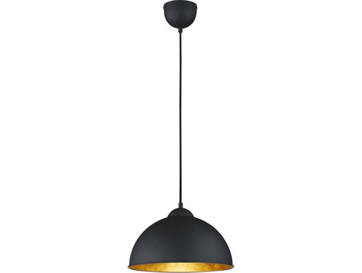 LED Hanglamp - Trion Jin - E27 Fitting - Rond - Mat Zwart - Aluminium