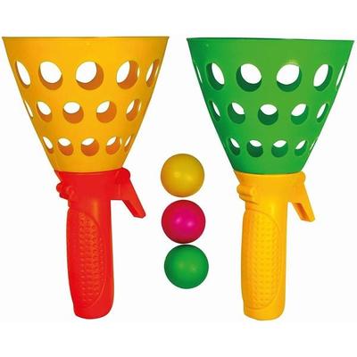 Paul Günther 1546 - Mc Squeezy Clickn Catch, Fangball, Ball-Spielset, 5-teilig