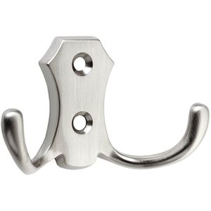 SO-TECH Garderobenhaken Lena, 108940, edelstahloptik, Doppelhaken aus Metall