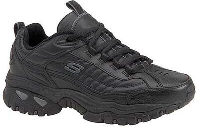 Skechers Sport AFTER BURN (Men's) Athletic in Black, Size 13 D, Leather