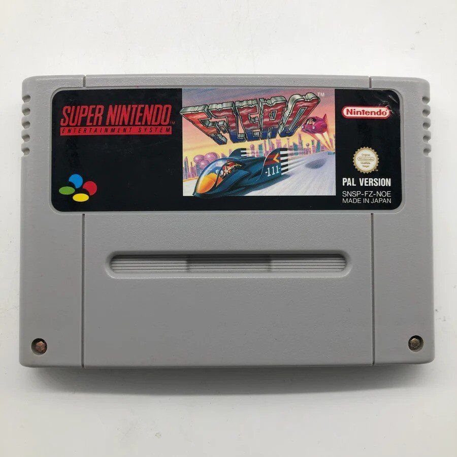 F Zero Super Nintendo Pal Version - Without Case, Used - Good