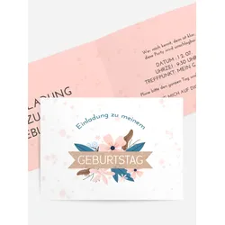 Einladungen zum Geburtstag  selbst gestalten mit Spruch und Fotos im Onlinedesigner bei Meine-Kartenmanufaktur.de